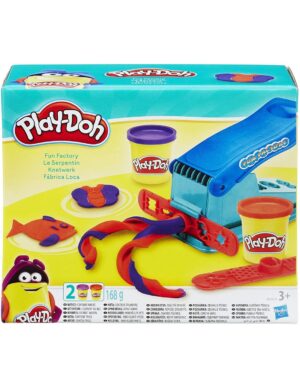 Play-Doh Basic Fun Factory Πλαστελίνη Πρέσσα Με 2 Βαζάκια B5554 - Play-Doh