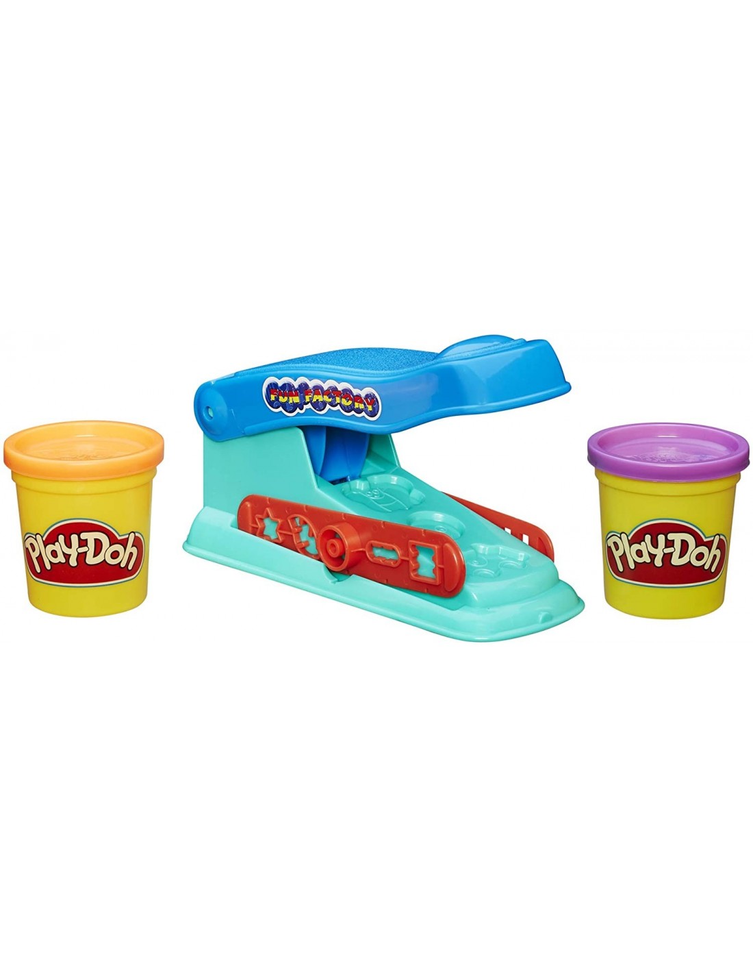 Play-Doh Basic Fun Factory Πλαστελίνη Πρέσσα Με 2 Βαζάκια B5554 - Play-Doh