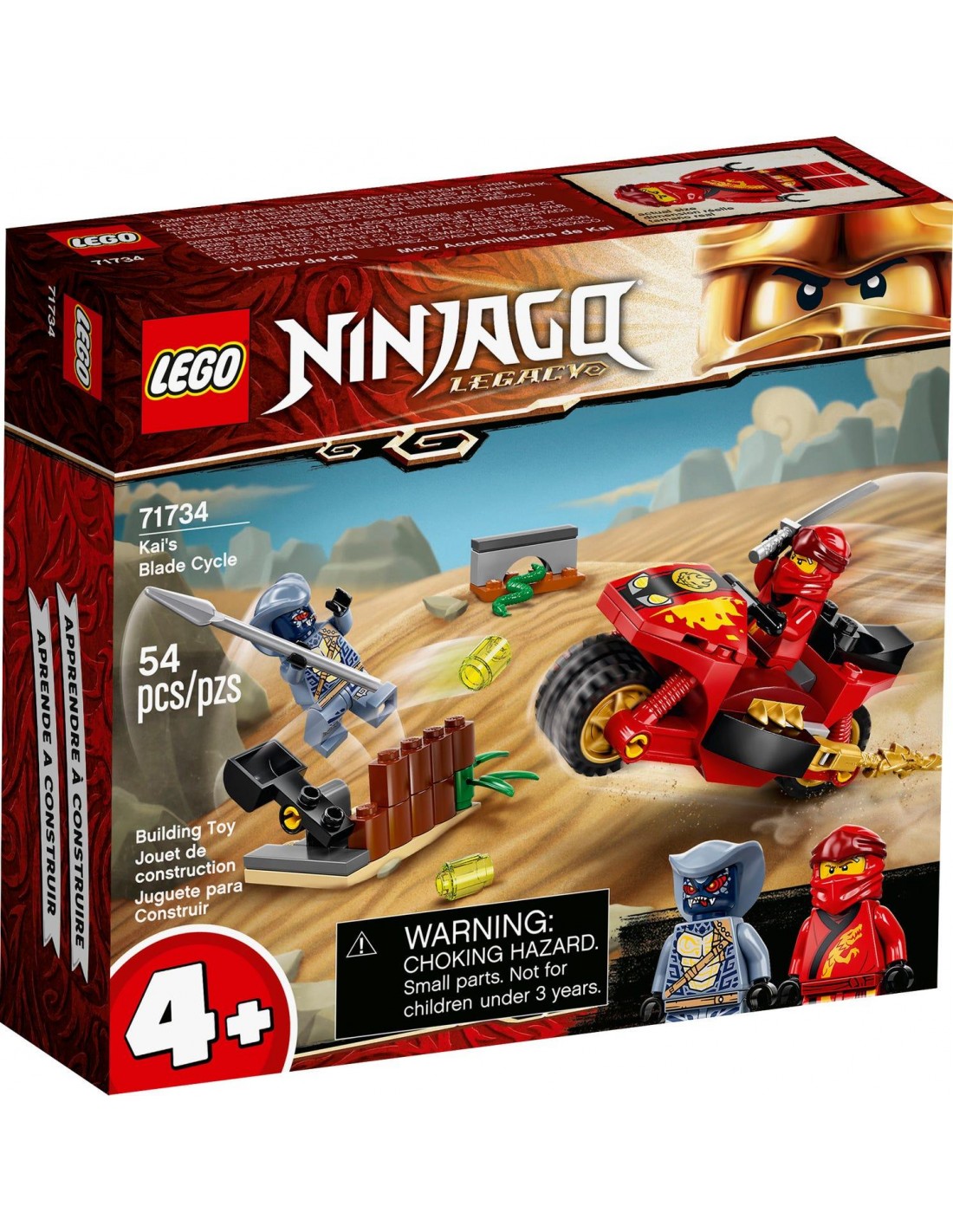 LEGO Ninjago Το Δίτροχο με Λεπίδες του Κάι  71734 - LEGO, LEGO Ninjago