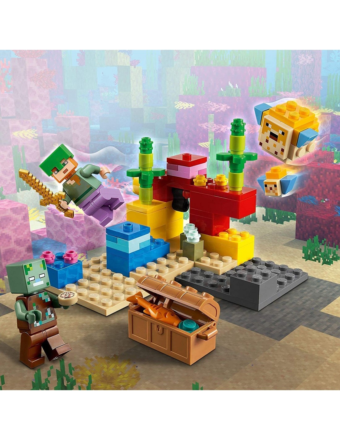 LEGO Minecraft Ο Κοραλλιογενής Ύφαλος 21164 - LEGO, LEGO Minecraft