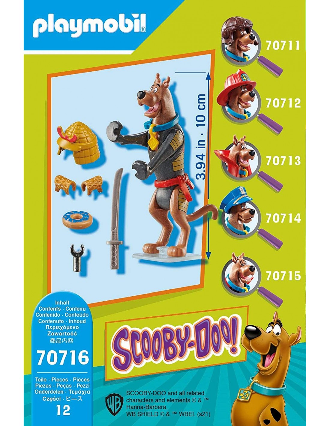 Playmobil Scooby-Doo! 70716 Συλλεκτική φιγούρα Scooby Σαμουράι - Playmobil, Playmobil Scooby-Doo