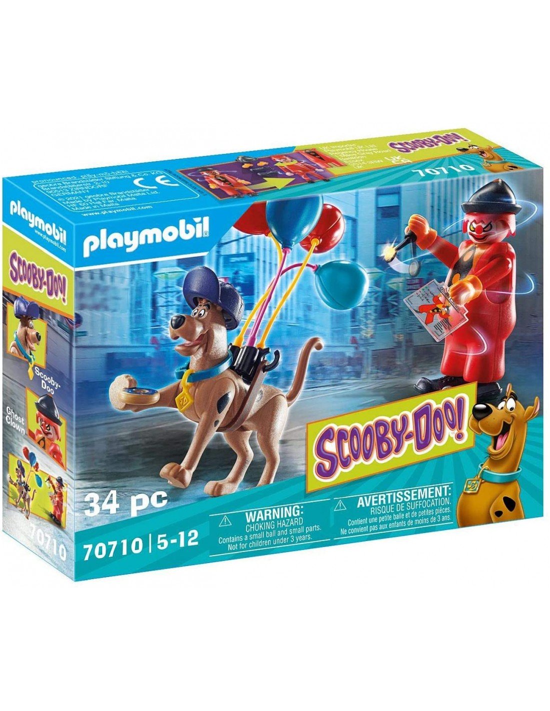 Playmobil Scooby-Doo! 70710 Περιπέτεια με τον Ghost Clown - Playmobil, Playmobil Scooby-Doo