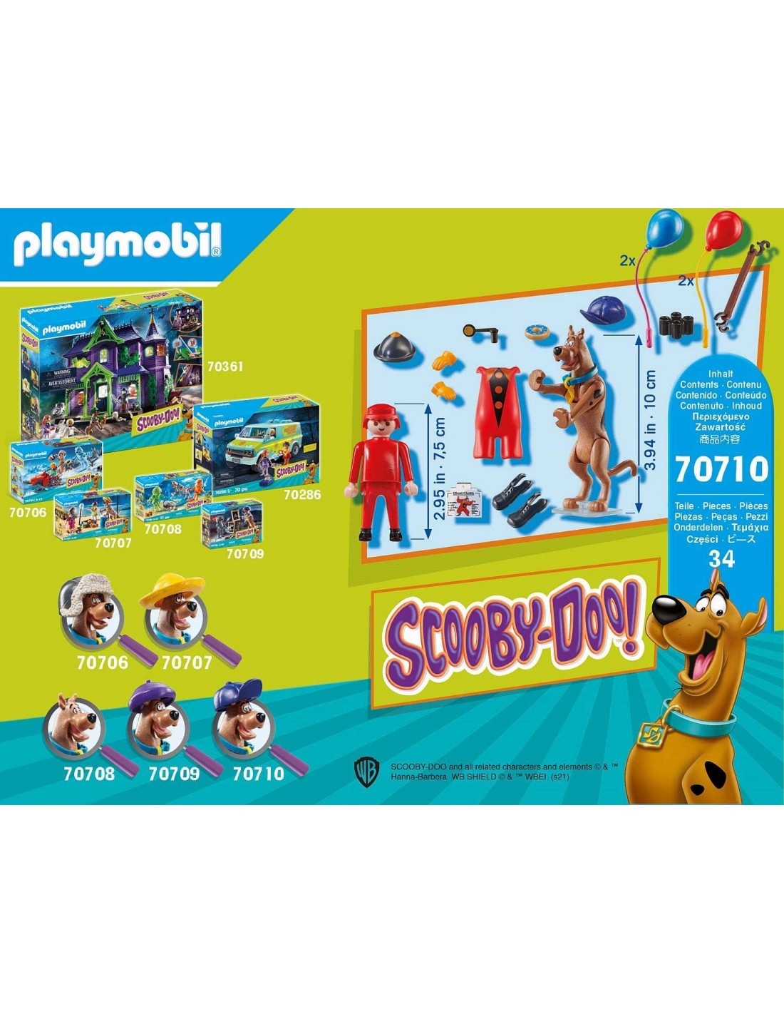 Playmobil Scooby-Doo! 70710 Περιπέτεια με τον Ghost Clown - Playmobil, Playmobil Scooby-Doo