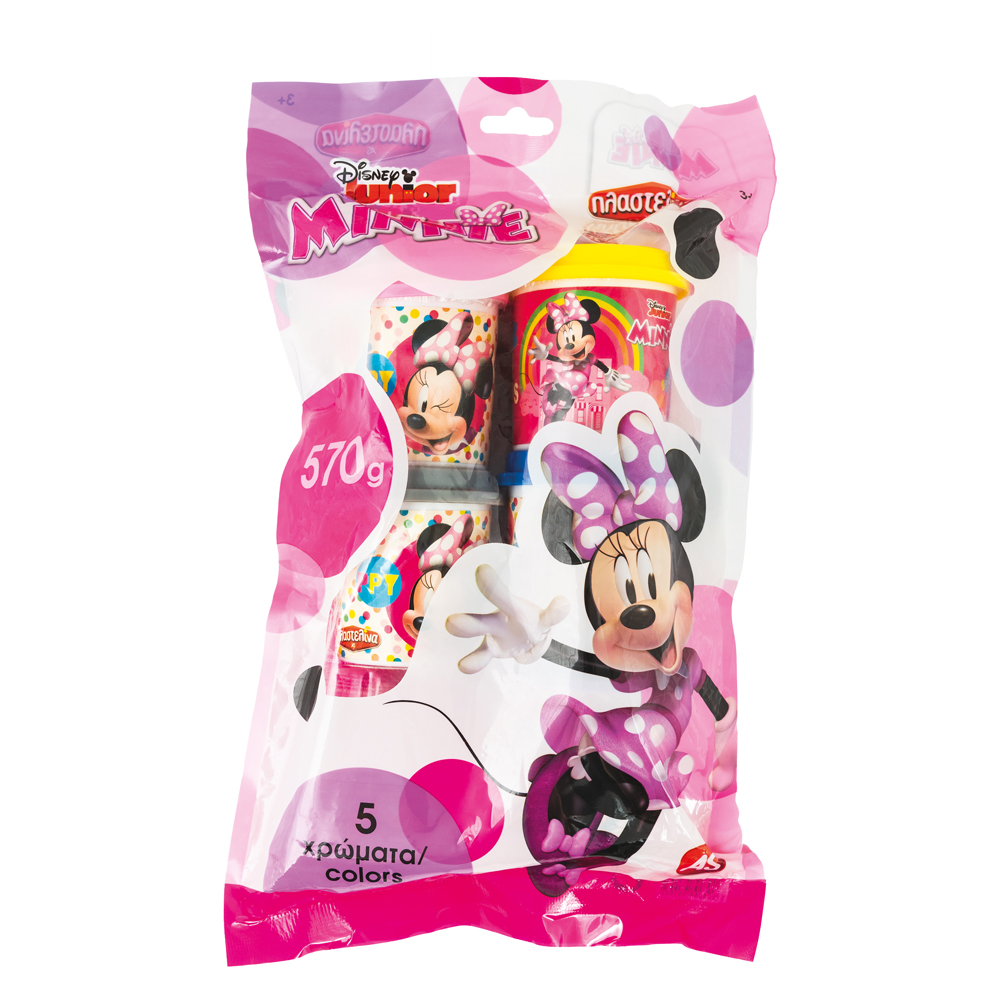 As Πλαστελίνα Minnie 5 βαζακια 4oz Σε Σακουλάκι  1045-03553 - Πλαστελίνα