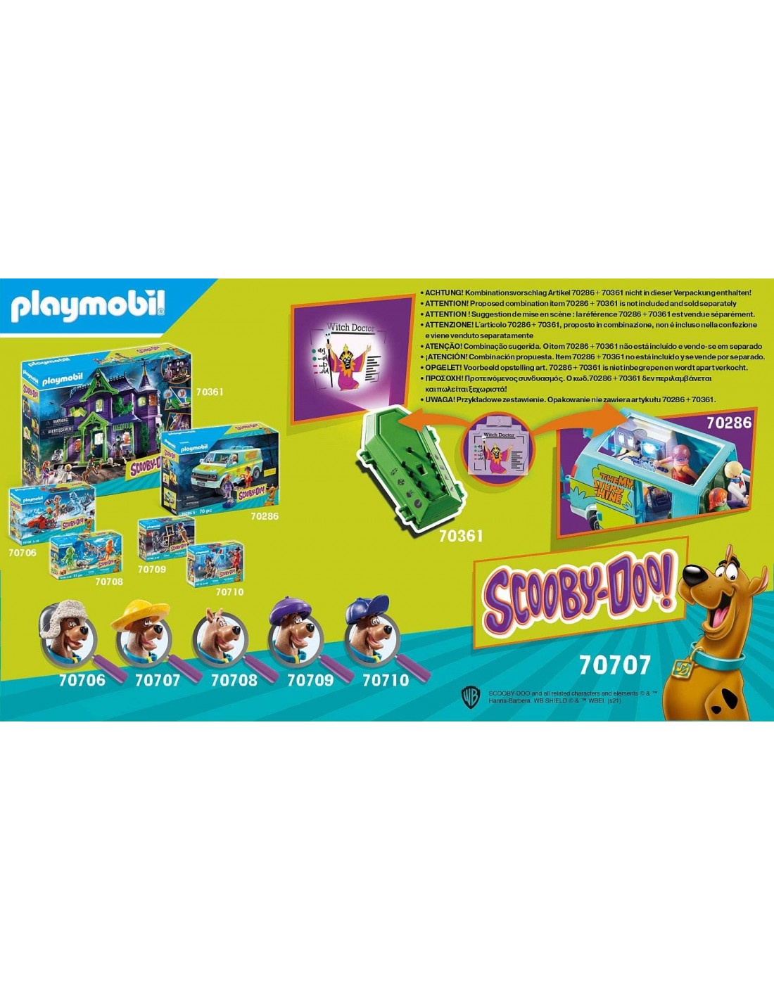 Playmobil Scooby-Doo! Περιπέτεια με τον Witch Doctor 70707 - Playmobil, Playmobil Scooby-Doo