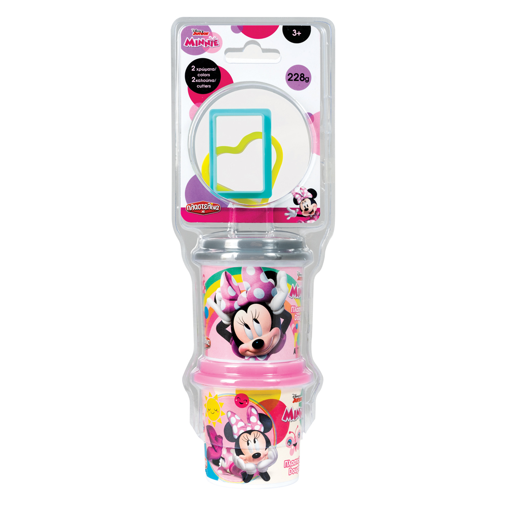 As Πλαστελίνα Minnie Σετ 2 βαζακια 4oz Με 2 Cutters   1045-03548 - Πλαστελίνα