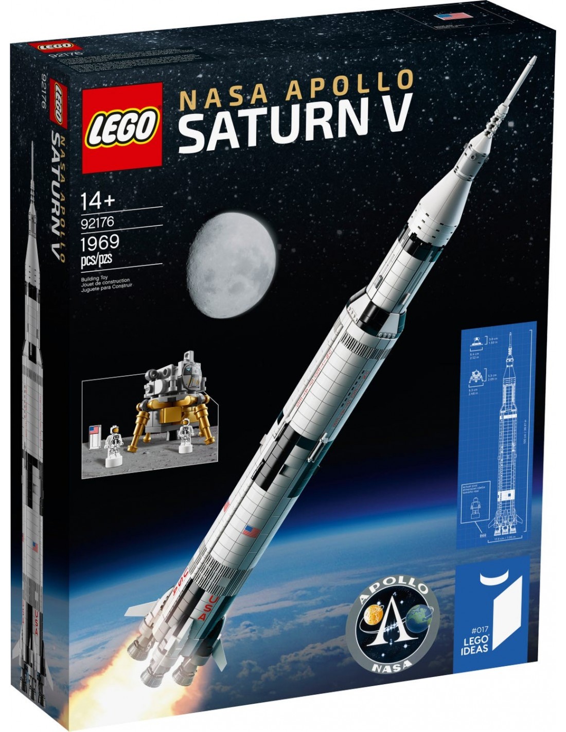 LEGO Ideas LEGO® NASA Apollo Saturn V 92176 - LEGO, LEGO Ideas