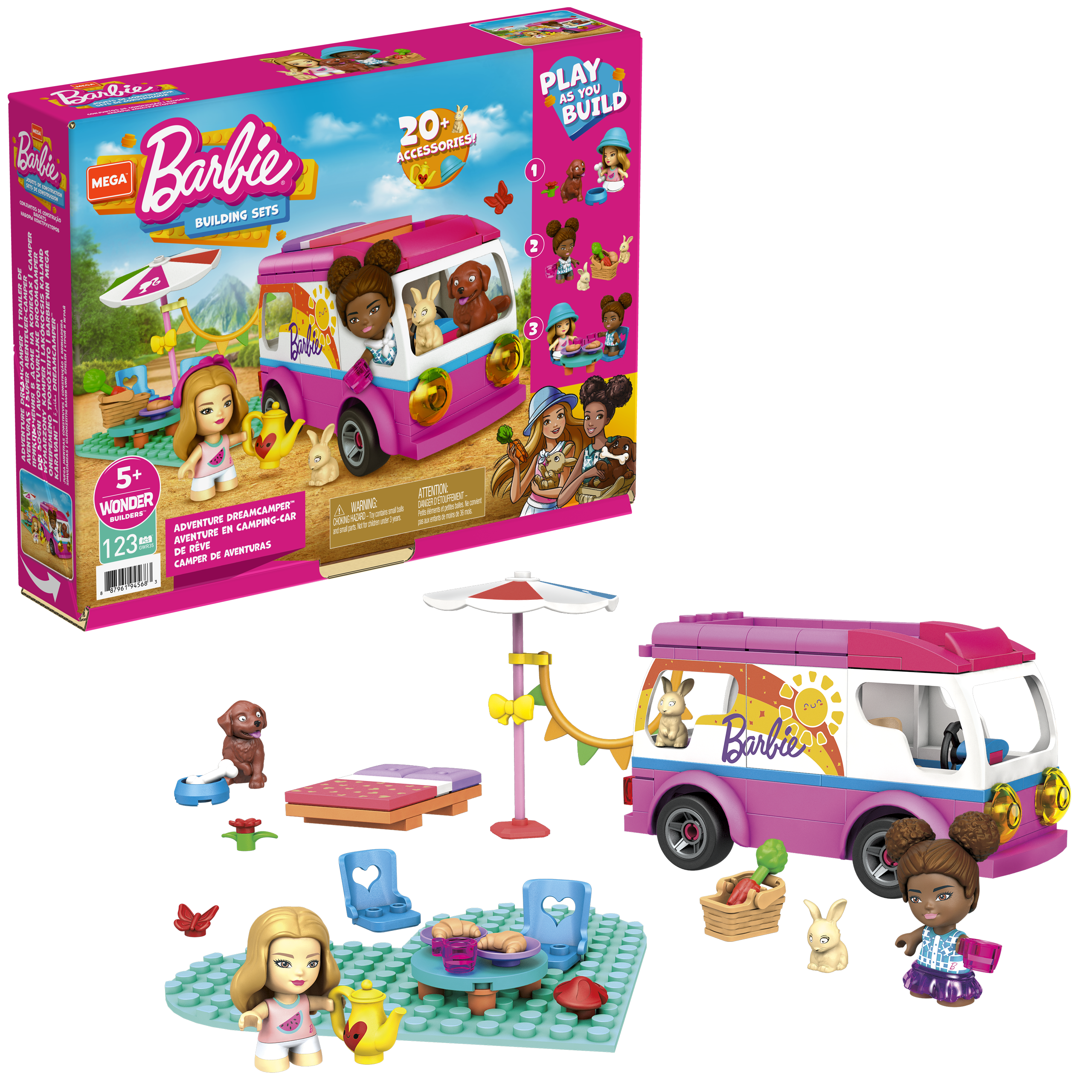 Mega Bloks  Barbie - Τροχόσπιτο (130τμχ) GWR35 - Barbie