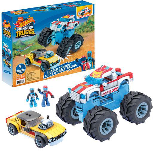 Mega Bloks  - Hot Wheels  Rodger Dodger & Hot Wheels Racing Οχήματα (251 τμχ) GYG22 - Hot Wheels