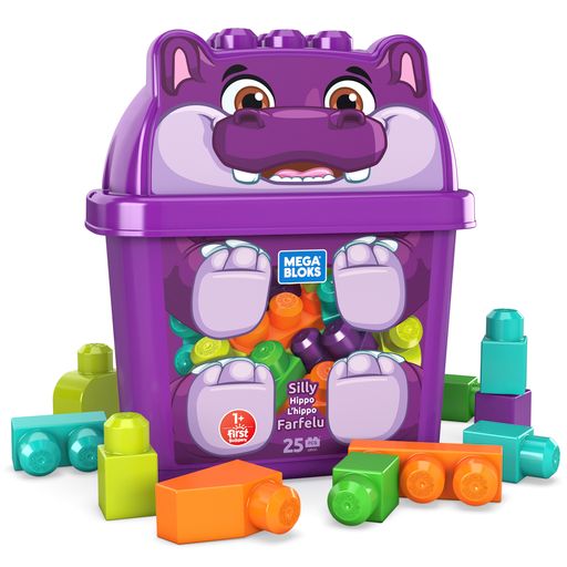 Mega Bloks Κουβαδάκι Με Τουβλάκια Ιπποπόταμος GRV21 - Fisher-Price, Mega Bloks