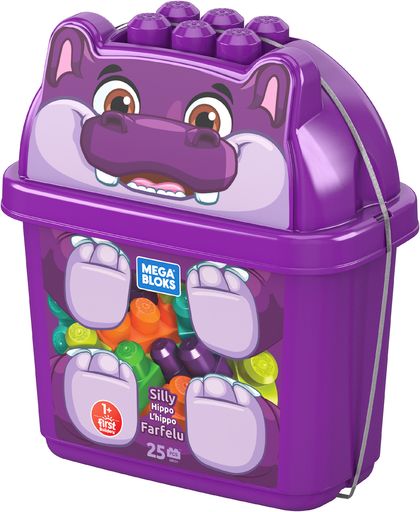 Mega Bloks Κουβαδάκι Με Τουβλάκια Ιπποπόταμος GRV21 - Fisher-Price, Mega Bloks