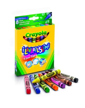 Crayola - 8 Maxi Κηρομπογιές Πλενόμενες - Crayola