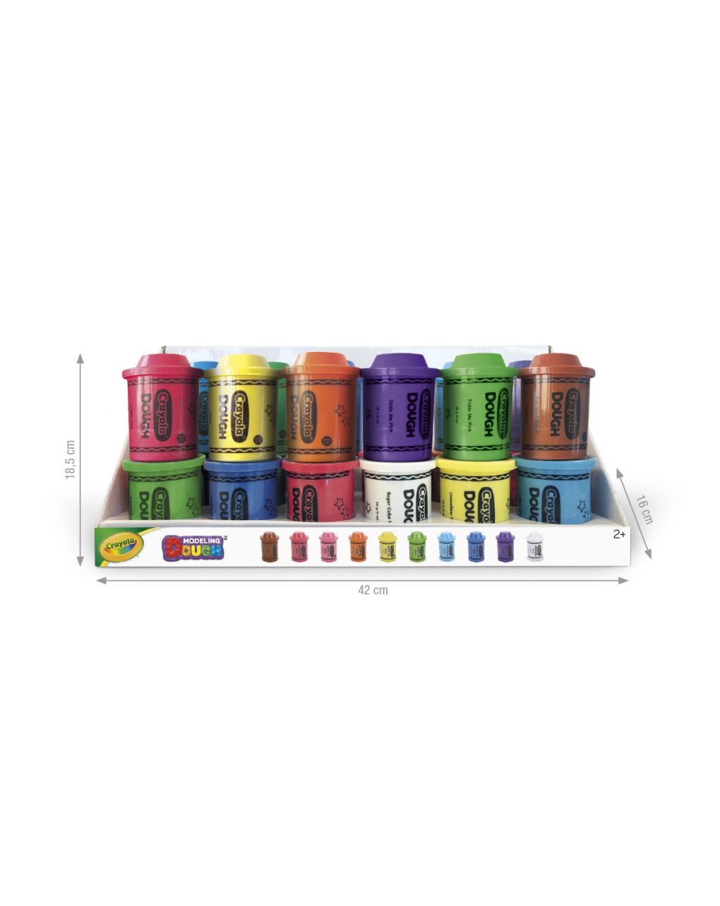 Crayola - Πηλός σε Βαζάκι 141gr. 10 Χρώματα A1-1003 - Crayola