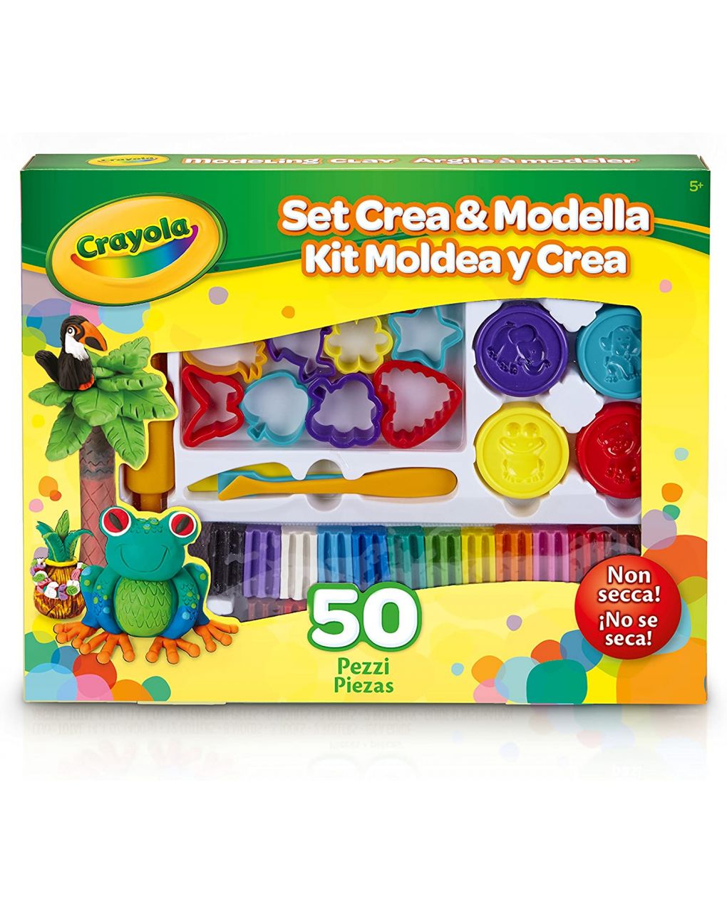 Crayola - Σετ Δημιουργίας με Πλαστελίνη 50 Τεμάχια 57-0321 - Crayola