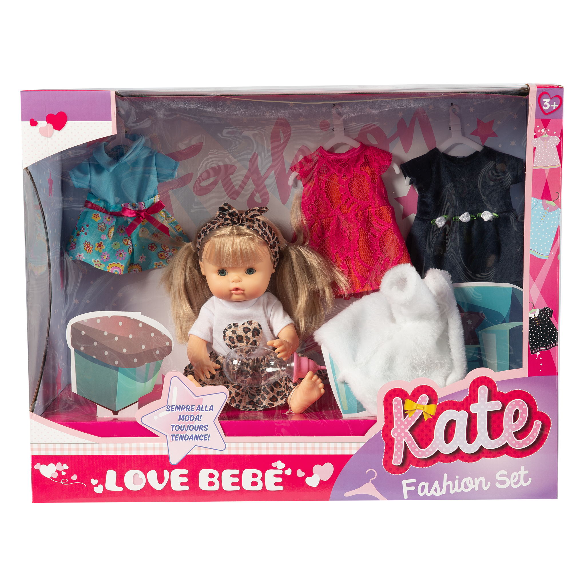 Love Bebé Κούκλα Kate με Ρούχα PRG00373 - Love Bebé