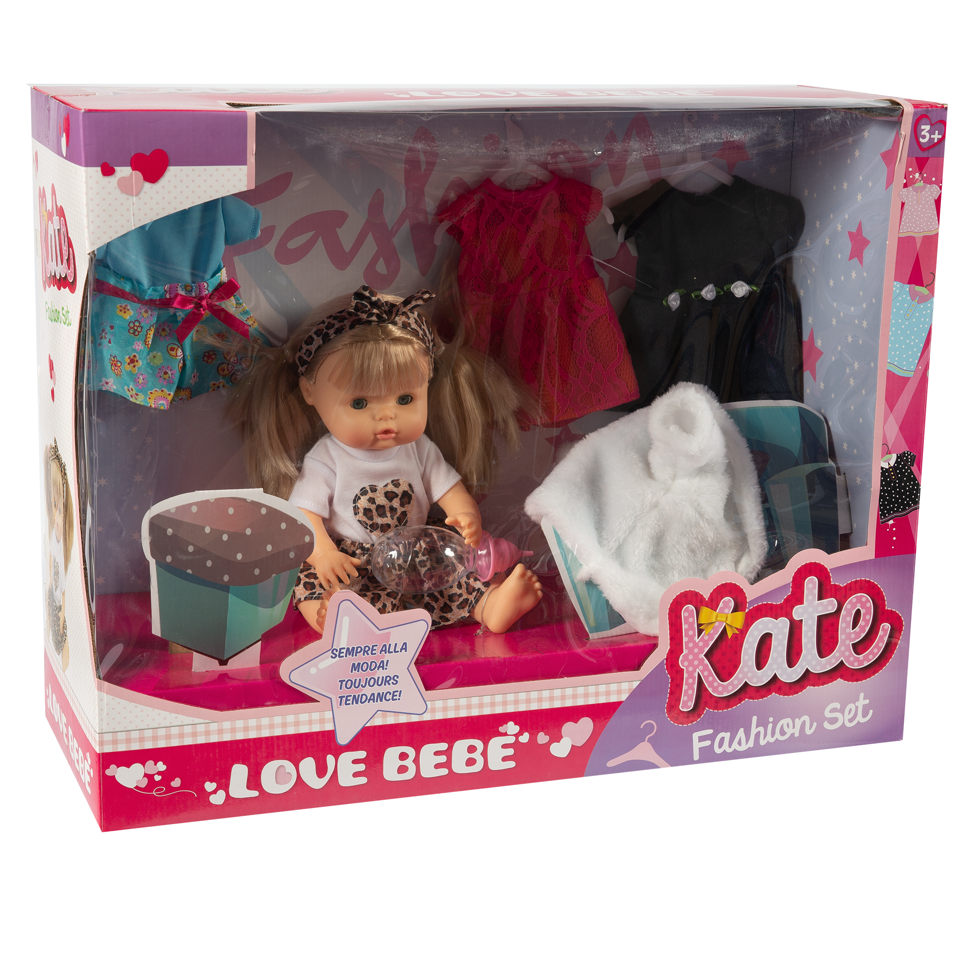 Love Bebé Κούκλα Kate με Ρούχα PRG00373 - Love Bebé