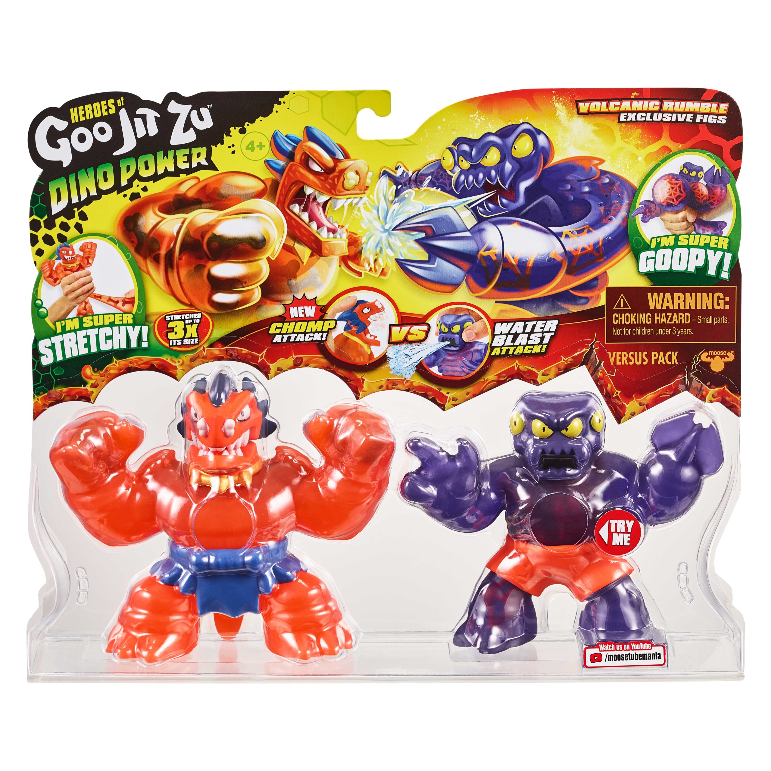 Goo Jit Zu S3 Φιγούρες Dino Powerbattle Pack 2 Ήρωες (2 Σετ) GJT15000 - Giochi Preziosi, Goo Jit Zu