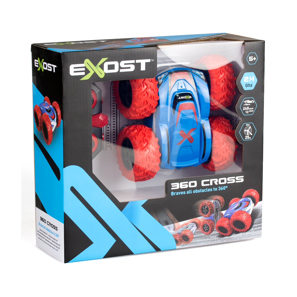 Exost Τηλεκατευθυνόμενο Αυτοκίνητο R/C 360 1:18 Cross II Red 7530-20258 - Exost