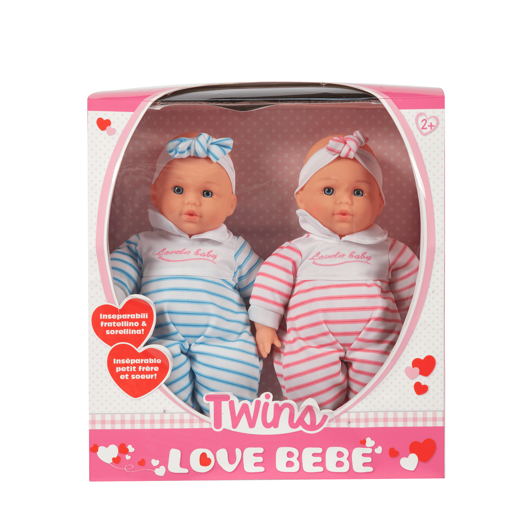 Love Bebé Κούκλες Μωράκια Δίδυμα 33εκ. PRG00370 - Love Bebé