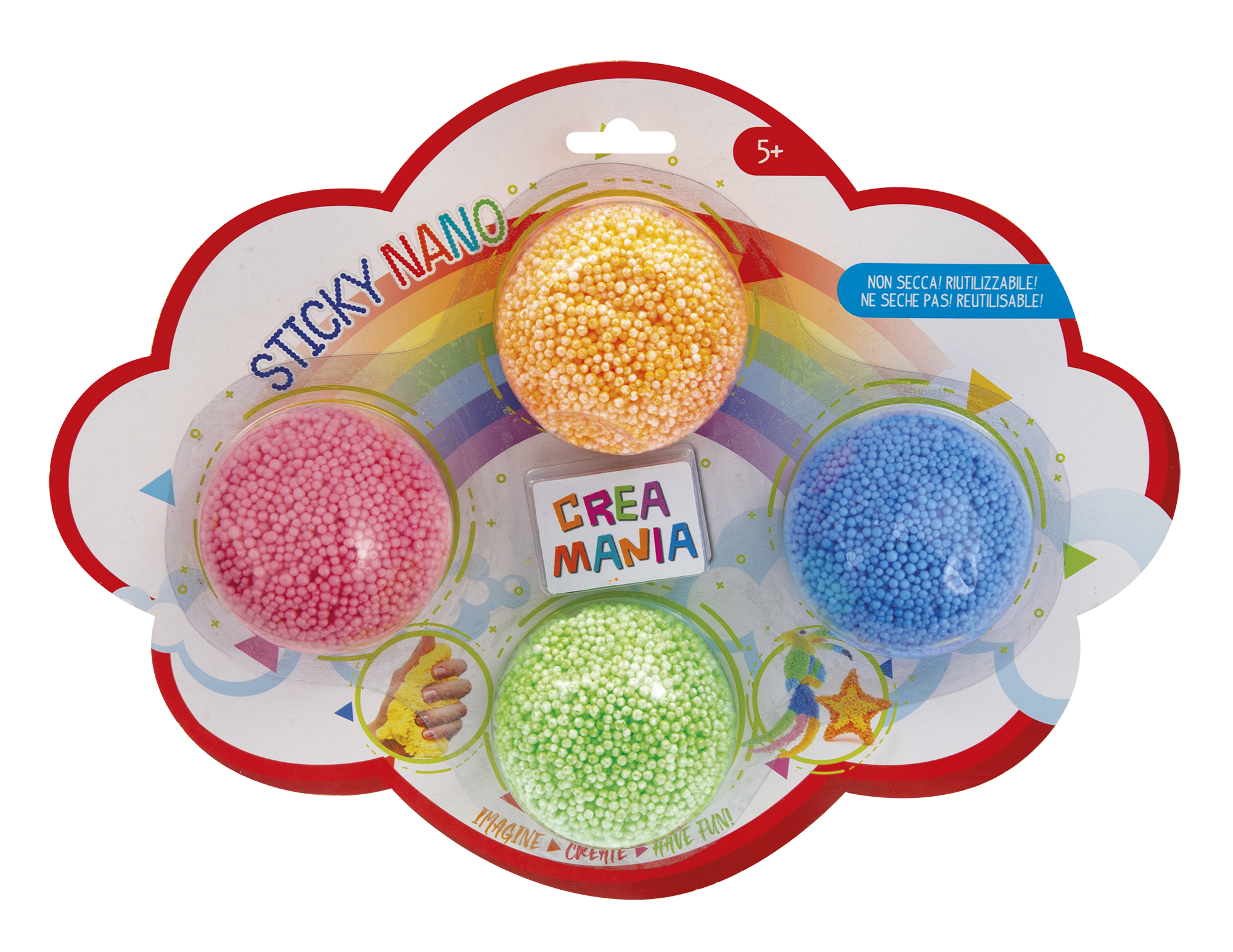 Creamania Creamania Sticky Nano Slime με 4 Χρώματα PRG00348