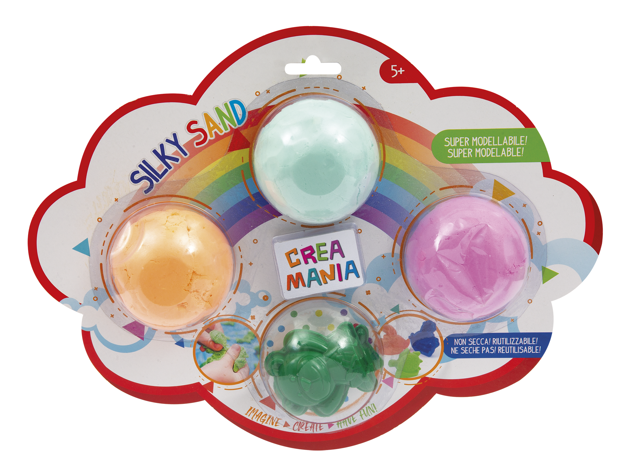 Creamania Silky Sand Slime με 3 Χρώματα PRG00345 - Creamania