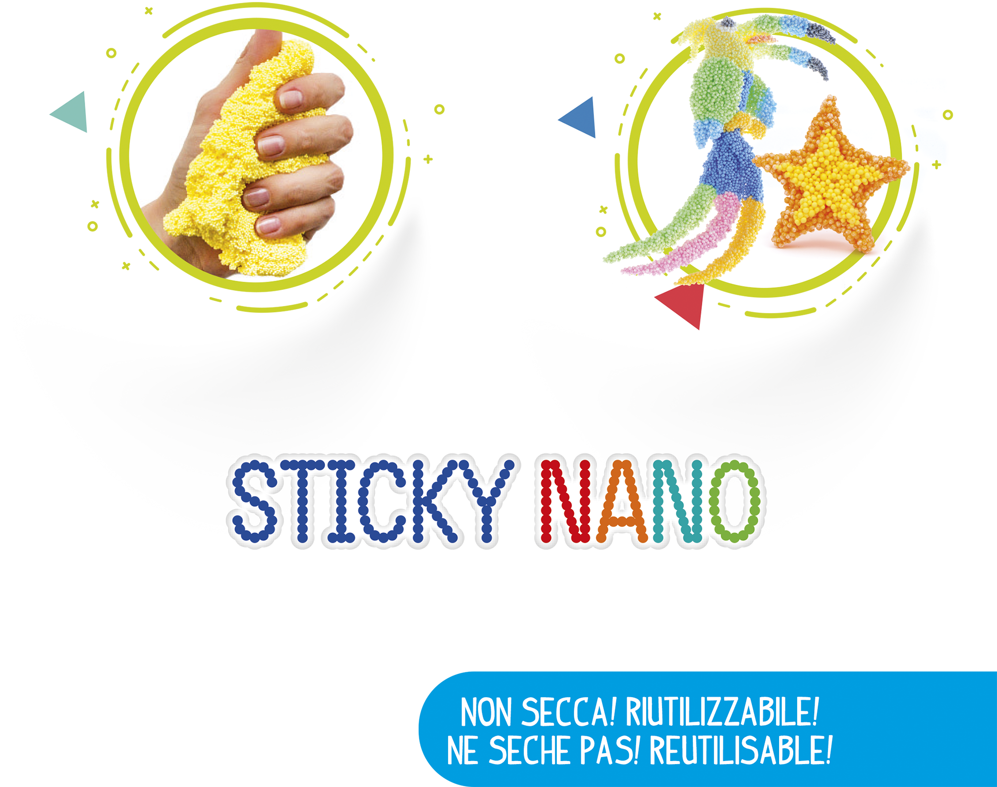 Creamania Sticky Nano Slime με 8 Χρώματα PRG00349 - Creamania