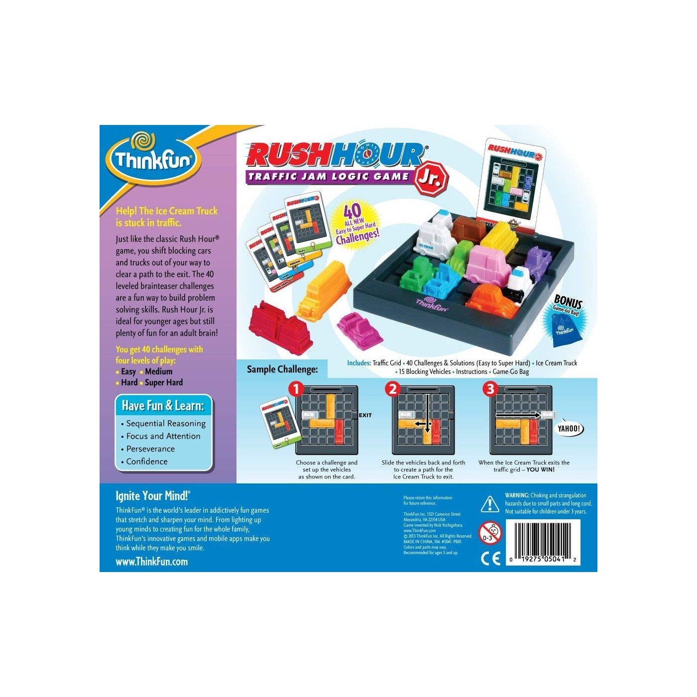 Thinkfun Παιχνίδι Λογικής Jr. Rush Hour® Jr.  5041 - Thinkfun