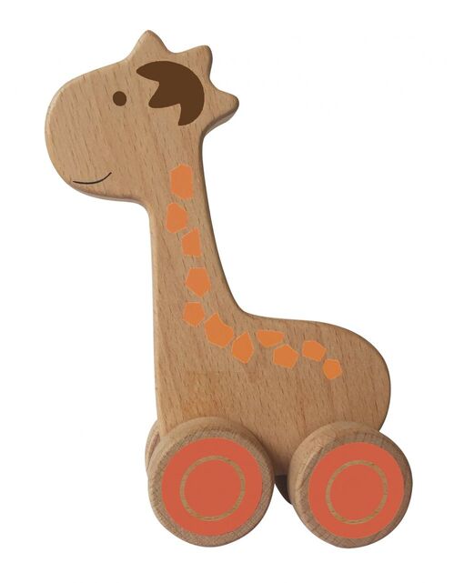 Wood' N Play Ξύλινα Ζώα με Ρόδες PRG00396 - Wood' N Play