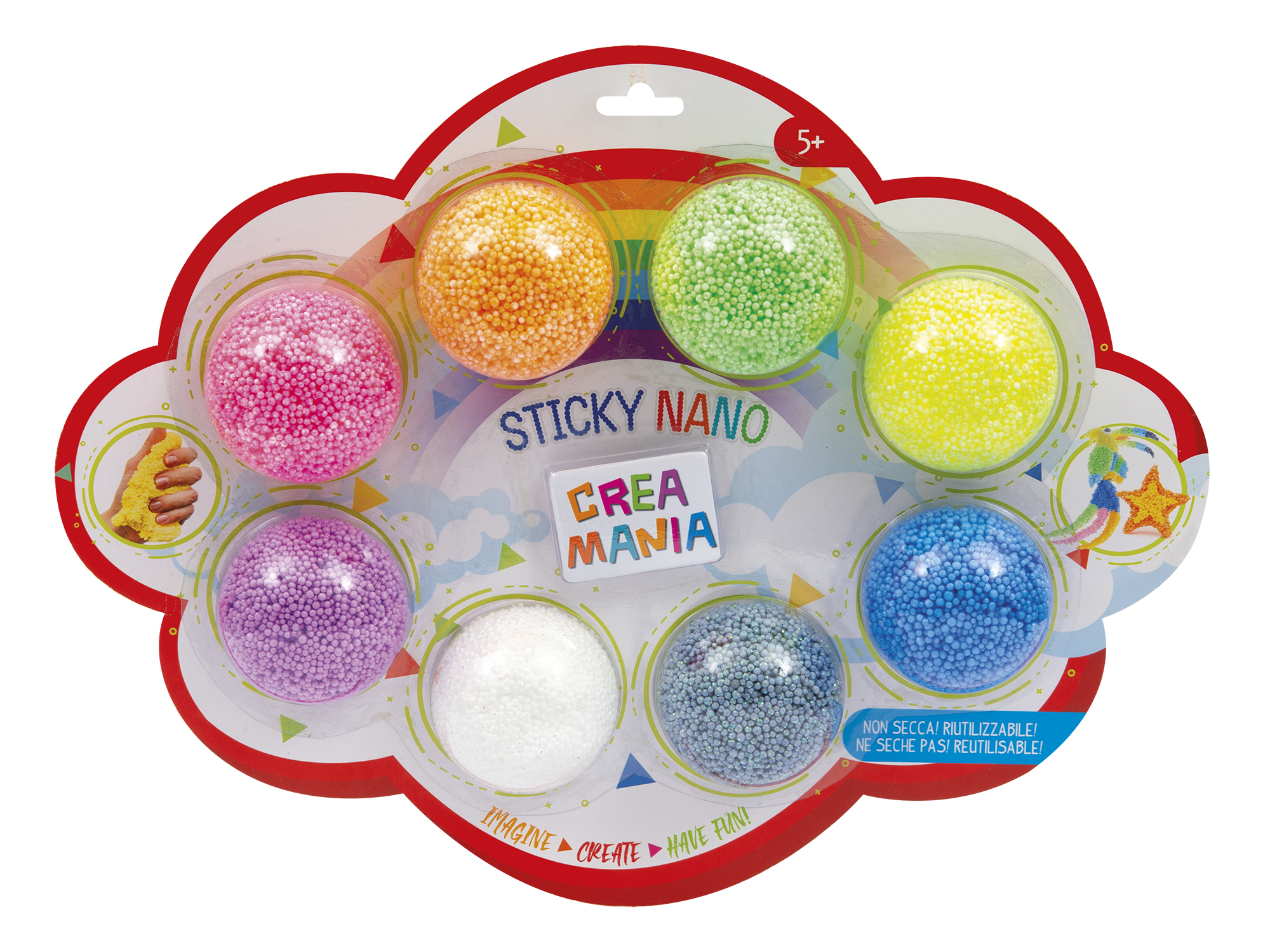 Creamania Creamania Sticky Nano Slime με 8 Χρώματα PRG00349