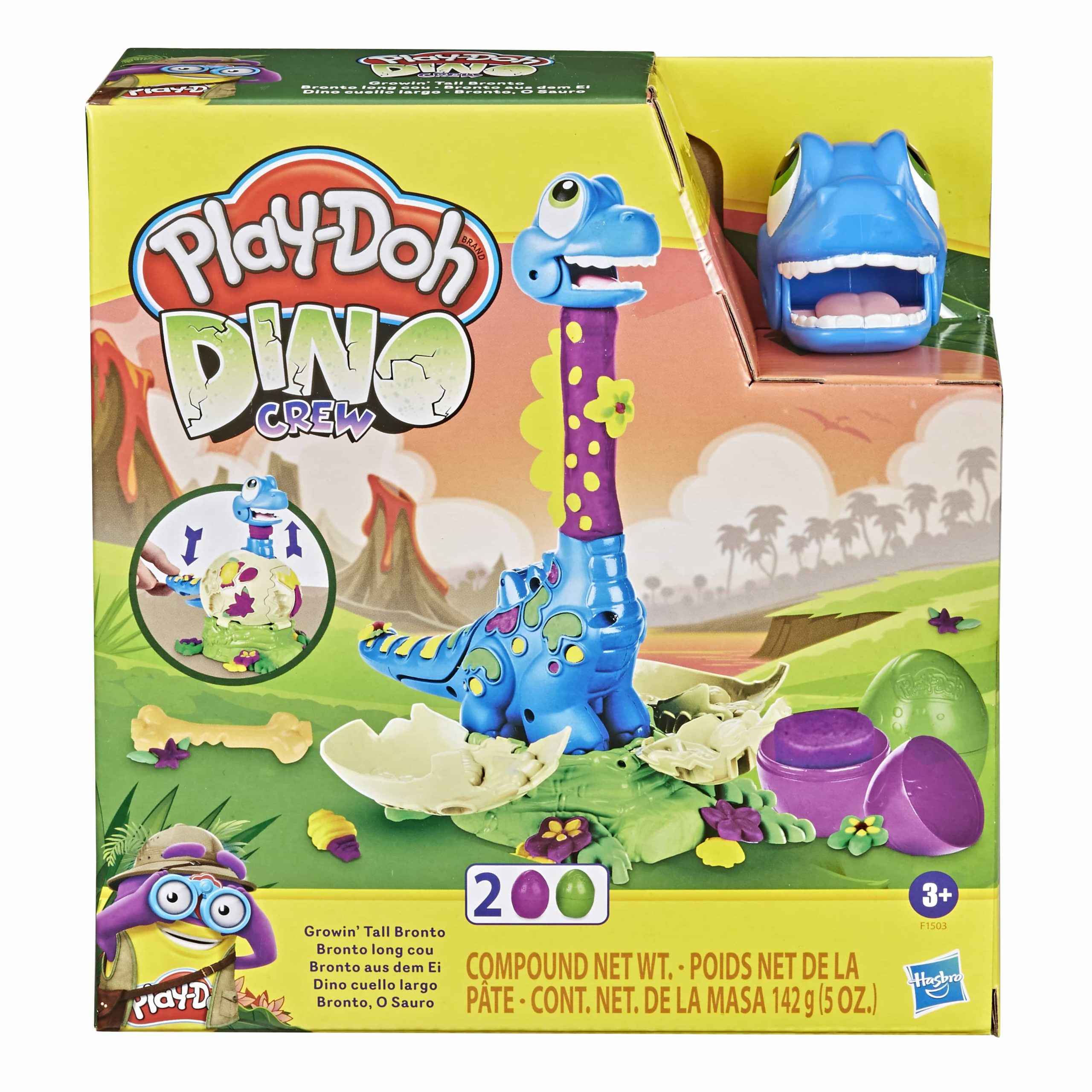 Play-doh Dino Crew Growin' Tall Bronto F1503 - Play-Doh