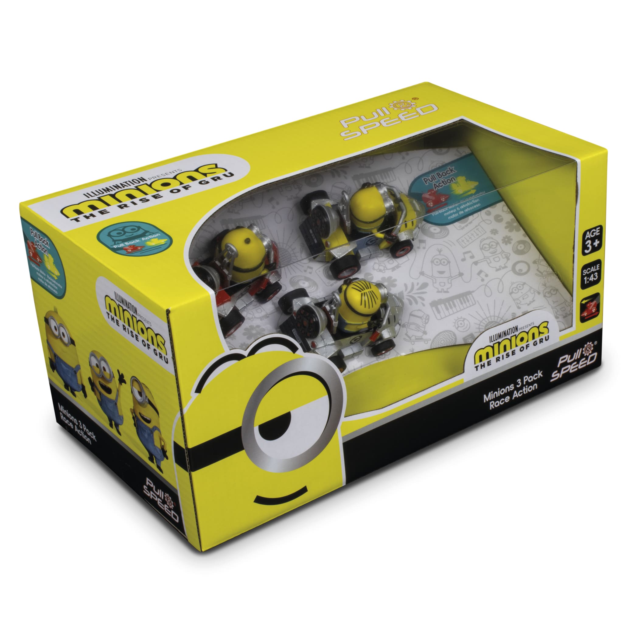 Carrera Minions The Rise of Gru: Pull Speed 1:43 - 3 Τεμάχια 15813019 - Carrera