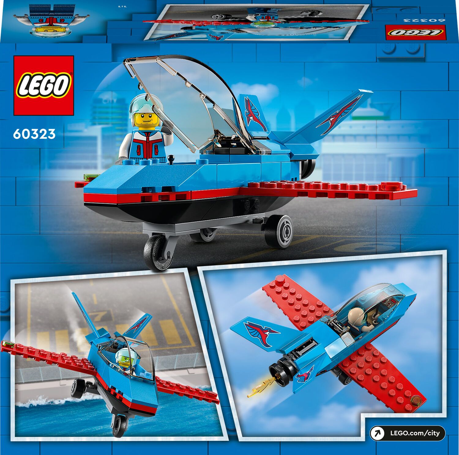 LEGO  City Great Vehicles Ακροβατικό Αεροπλάνο 60323 - LEGO, LEGO City, LEGO City Great Vehicles