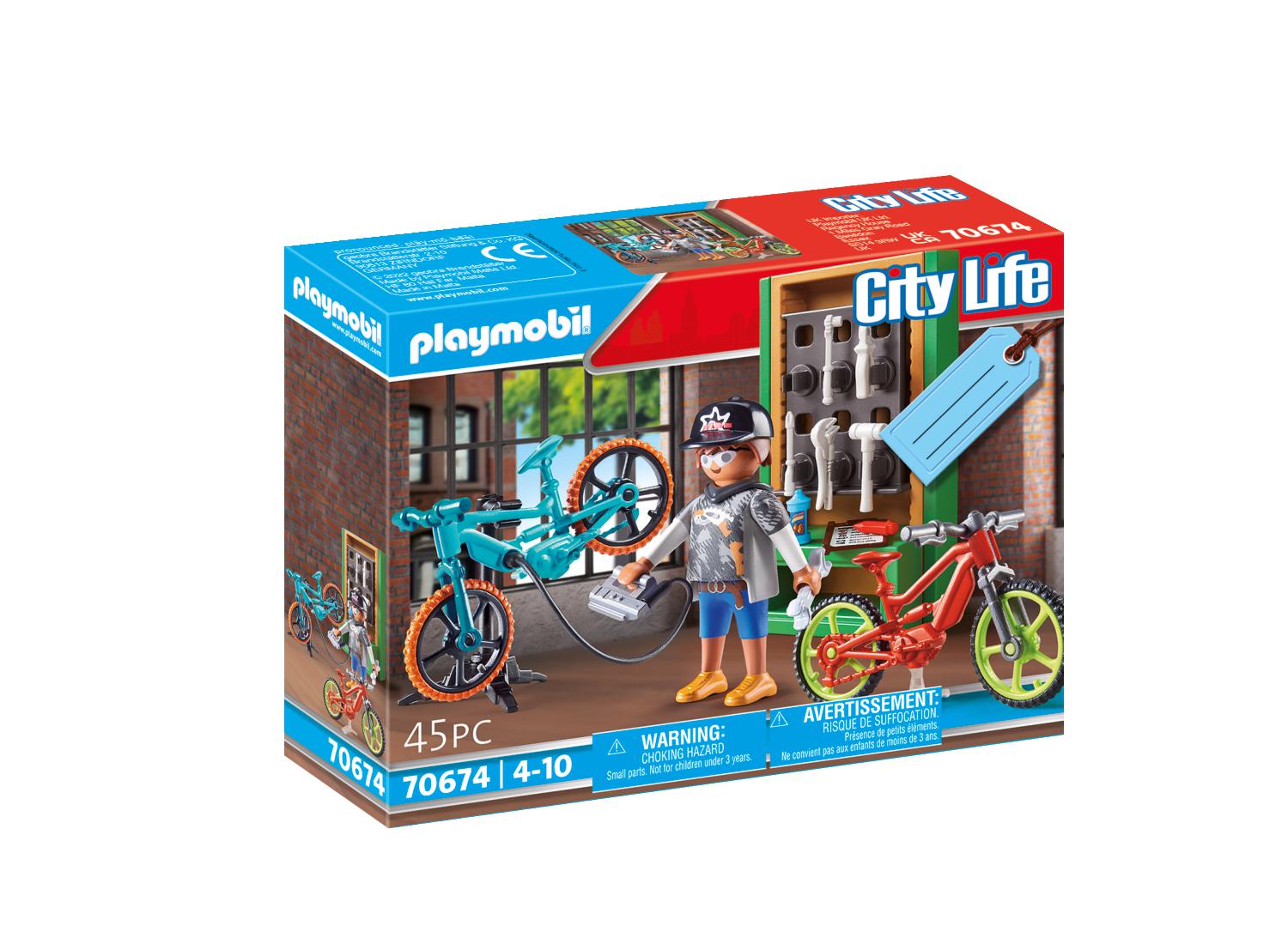 Playmobil City Life Gift Set Συνεργείο Ποδηλάτων 70674 - Playmobil, Playmobil City Life