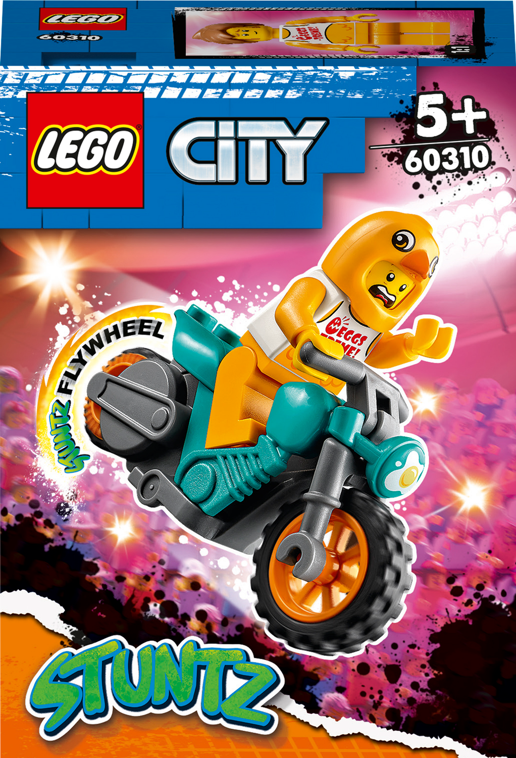 LEGO  City Stuntz Ακροβατική Μηχανή με Κοτόπουλο 60310 - LEGO, LEGO City