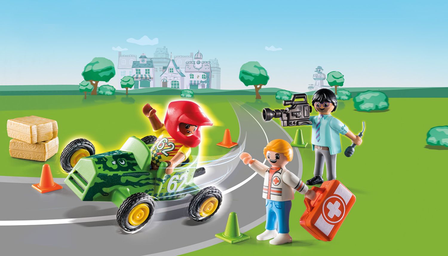 Playmobil Duck On Call - Επιχείρηση Διάσωσης: Διάσωση στα Go-Kart! 70919 - Playmobil, Playmobil Duck On Call