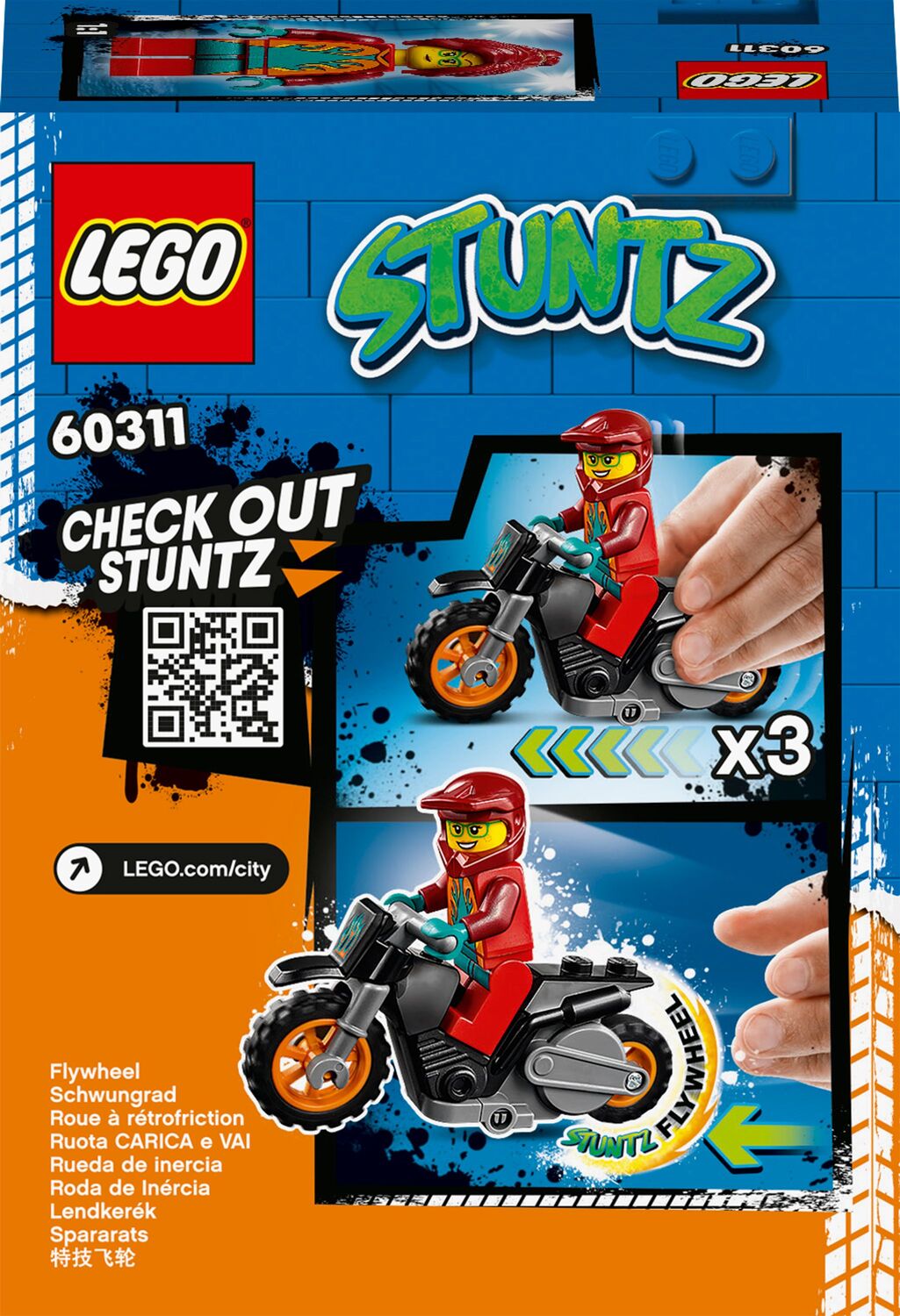 LEGO  City Stuntz Ακροβατική Μηχανή της Φωτιάς 60311 - LEGO, LEGO City