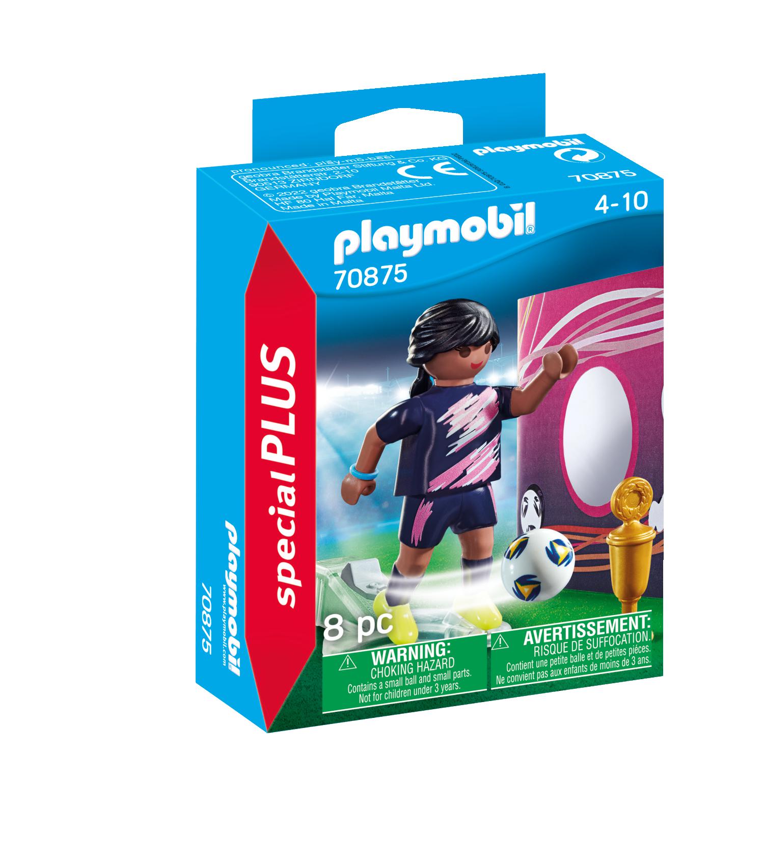 Playmobil Special Plus Γυναίκα Ποδοσφαιριστής με Τοίχο Εξάσκησης 70875 - Playmobil, Playmobil Special Plus