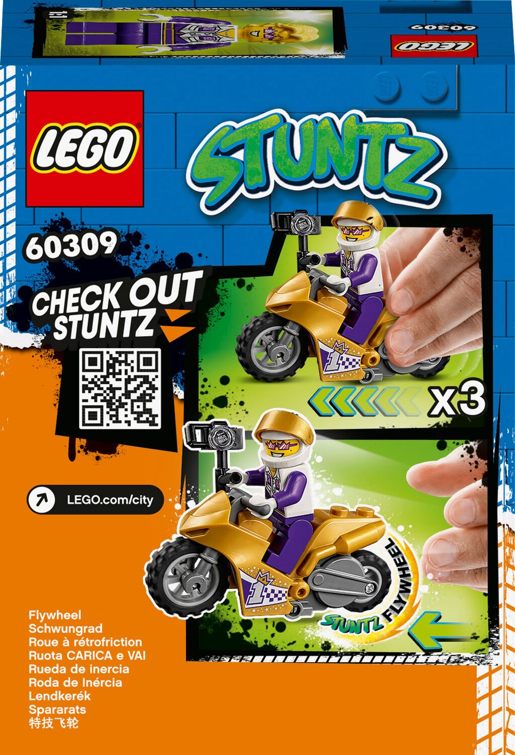 LEGO  City Stuntz Ακροβατική Μηχανή για Σέλφι 60309 - LEGO, LEGO City