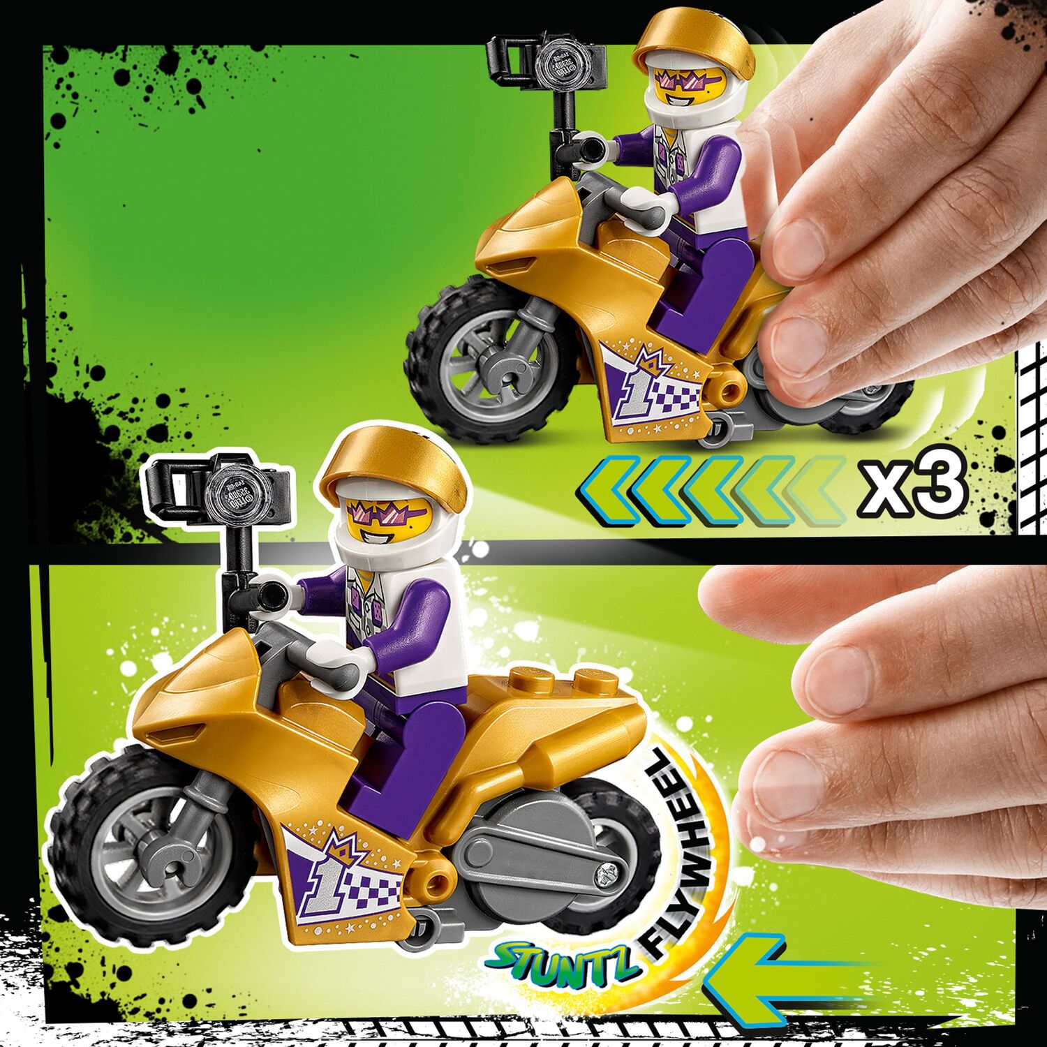 LEGO  City Stuntz Ακροβατική Μηχανή για Σέλφι 60309 - LEGO, LEGO City