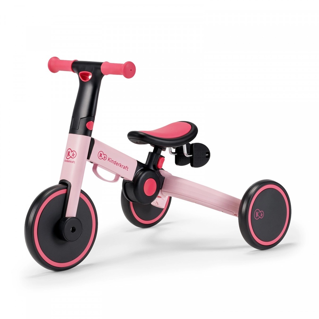 Kinderkraft Πτυσόμενο Τρίκυκλο Ποδήλατο 4trike, Candy Pink - Kinderkraft