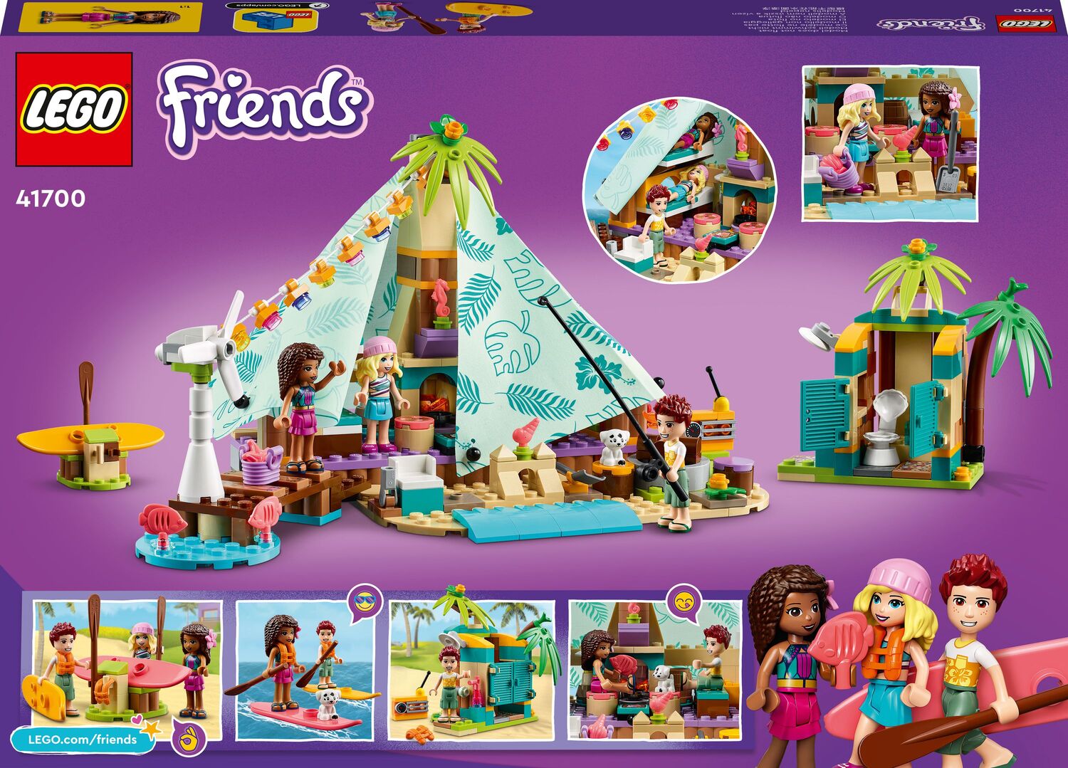 LEGO Friends Κάμπινγκ στην Παραλία με Χλιδή 41700 - LEGO, LEGO Friends