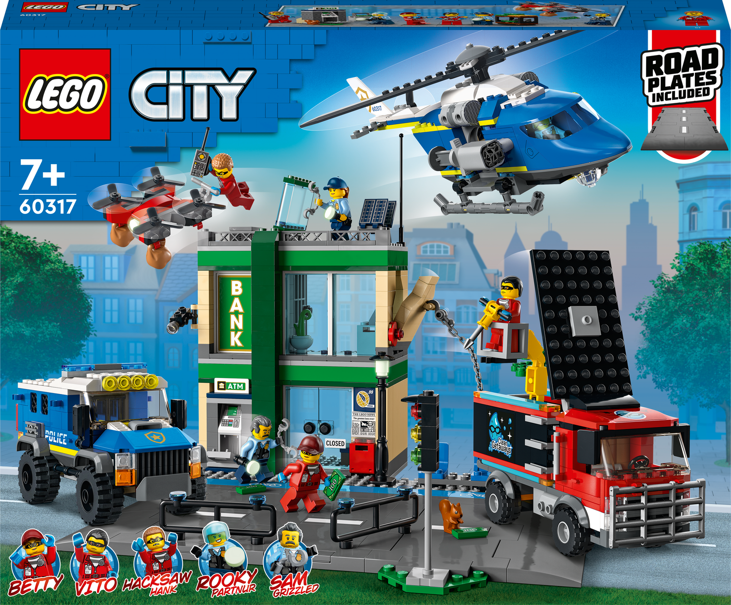 LEGO  City Police Αστυνομική Καταδίωξη στην Τράπεζα 60317 - LEGO, LEGO City, LEGO City Police