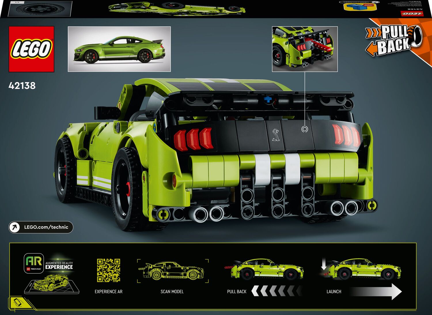 Lego technic ford mustang shelby® gt500® 42138 - LEGO, LEGO Technic