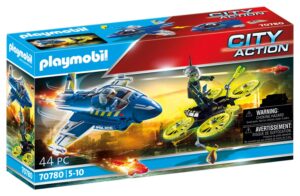 Playmobil city action καταδίωξη drone από αστυνομικό τζετ 70780 - Playmobil, Playmobil City Action