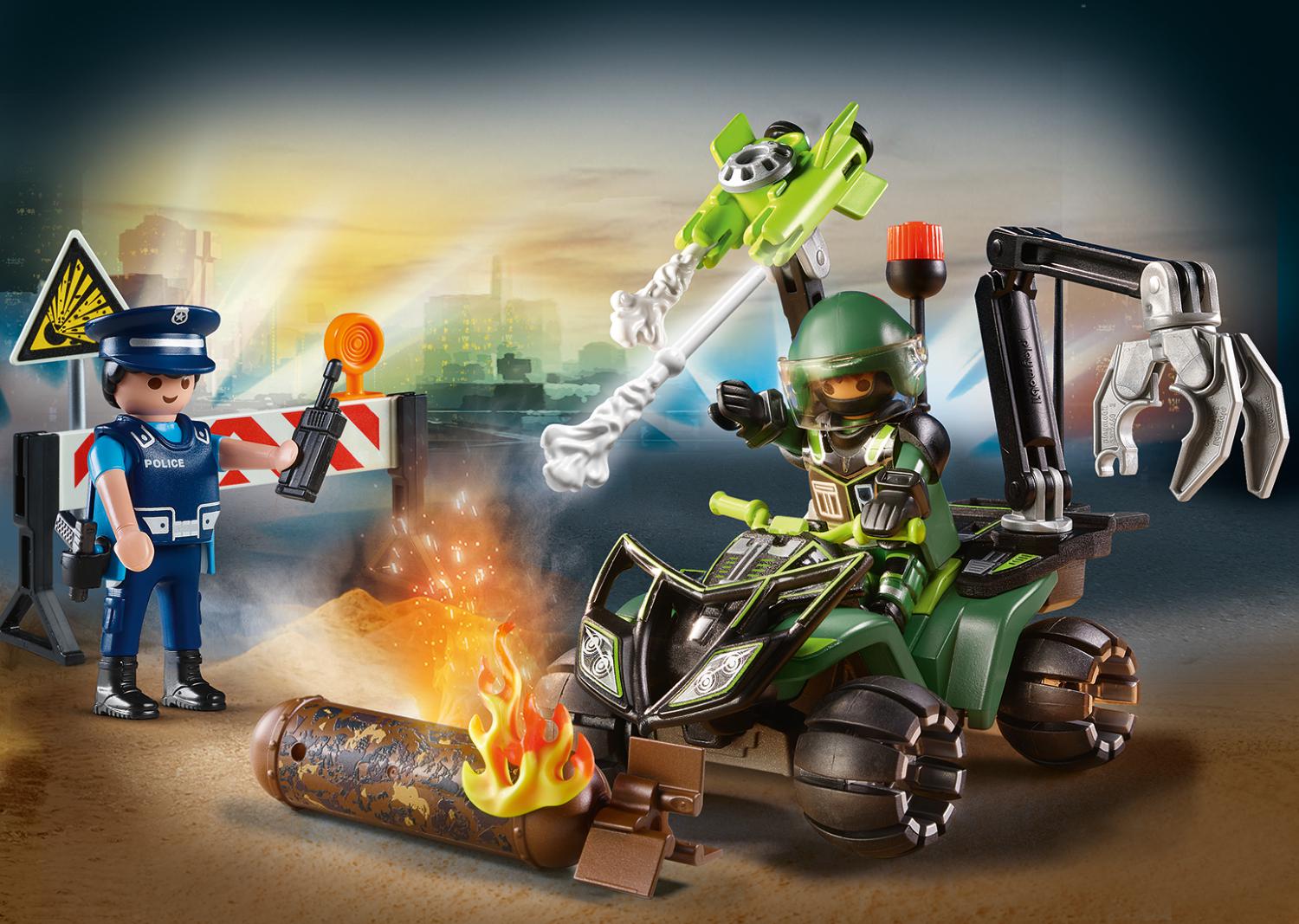 Playmobil City Action Starter Pack Εξουδετέρωση Εκρηκτικού Μηχανισμού 70817 - Playmobil, Playmobil City Action