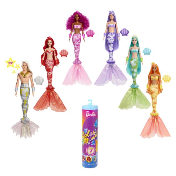 Barbie Color Reveal - Γοργόνες HCC46 BARBIE Κορίτσι 3-4 ετών, 4-5 ετών, 5-7 ετών Barbie