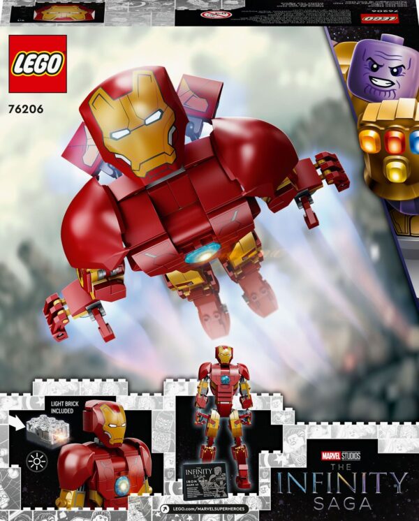 Iron Man LEGO, LEGO Avengers, LEGO Marvel Super Heroes, LEGO Super Heroes Αγόρι 12 ετών +, 7-12 ετών LEGO  Super Heroes Φιγούρα Άιρον Μαν 76206