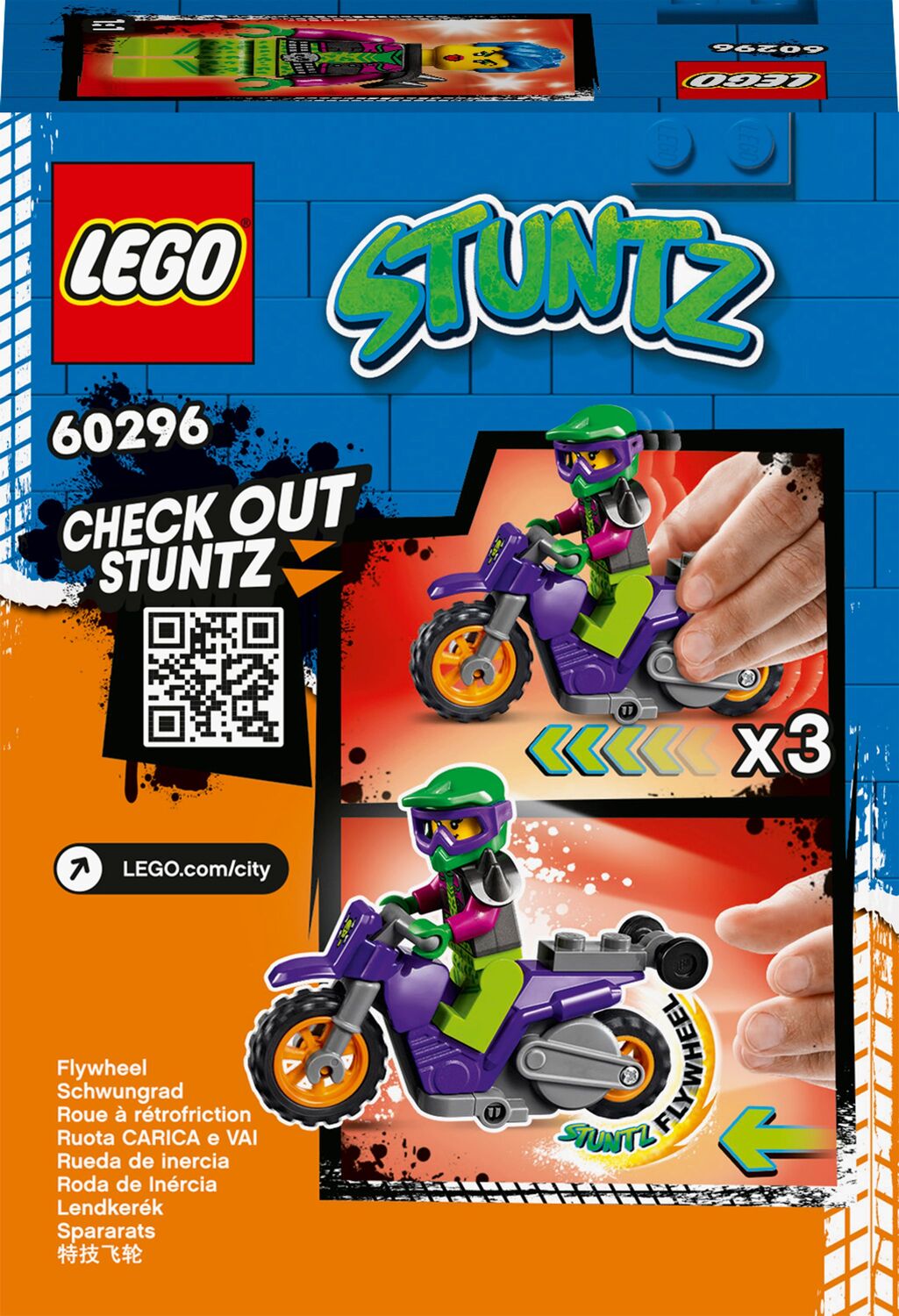 LEGO  City Stuntz Ακροβατική Μηχανή για Σούζες 60296 - LEGO, LEGO City