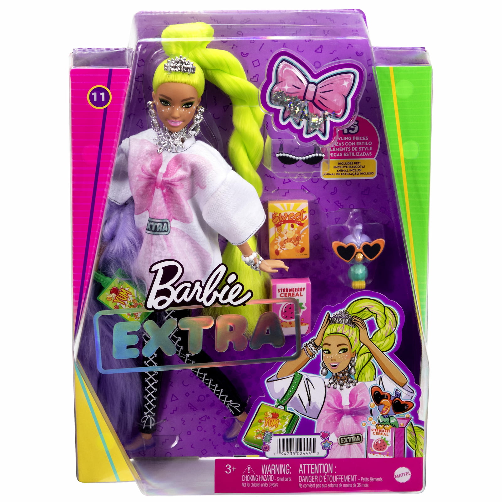 Barbie Extra - Neon Green Hair 11 HDJ44 - Barbie