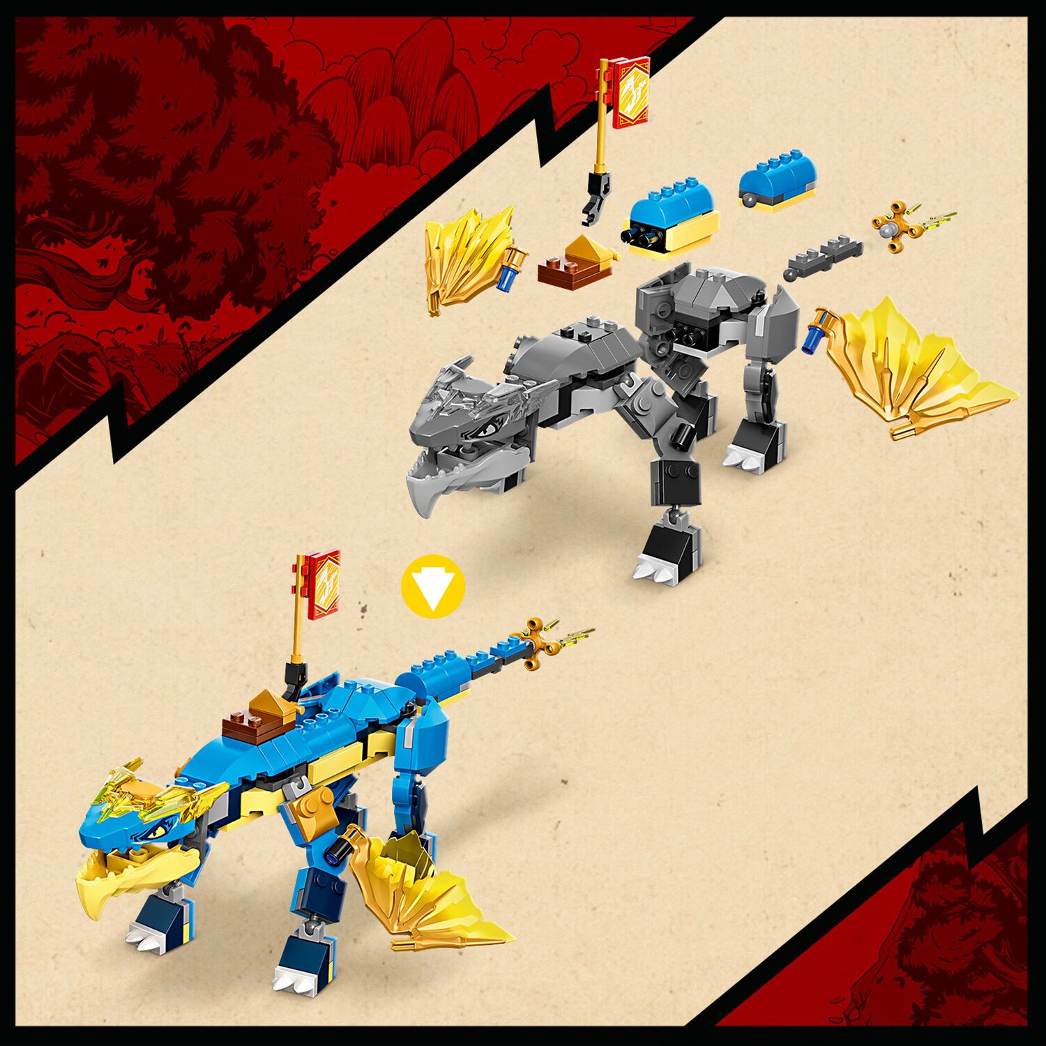 LEGO  Ninjago EVO Δράκος Κεραυνών του Τζέι 71760 - LEGO, LEGO Ninjago